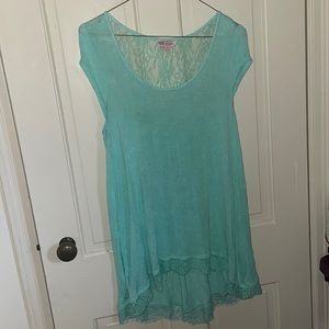 Candie’s Mint Green Flowy T-Shirt
